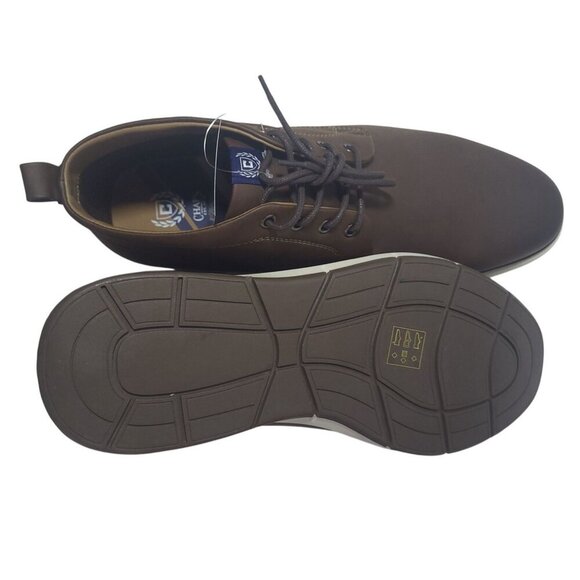 Men's Brown Lace Up Ankle Boots with Rubber Sole, Size 11.5 NWT. - Picture 2 of 6